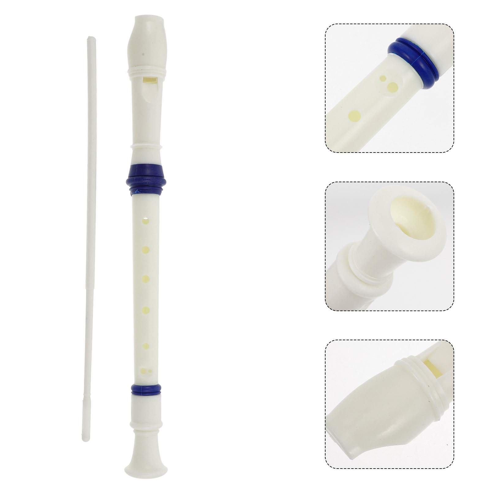Musical Instrument Recorder - Flet prosty 8-otworowy z tworzywa sztucznego,