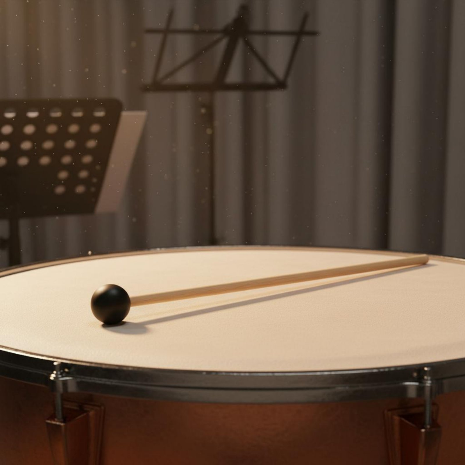 Musical Instrument Long - 2 sztuki czarnych młotków z główką