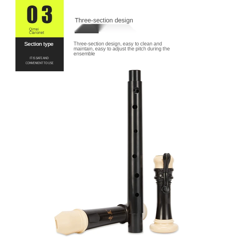 Musical Instrument Recorder - Klarnet tenorowy Qimei Baroque, 8 otworów,