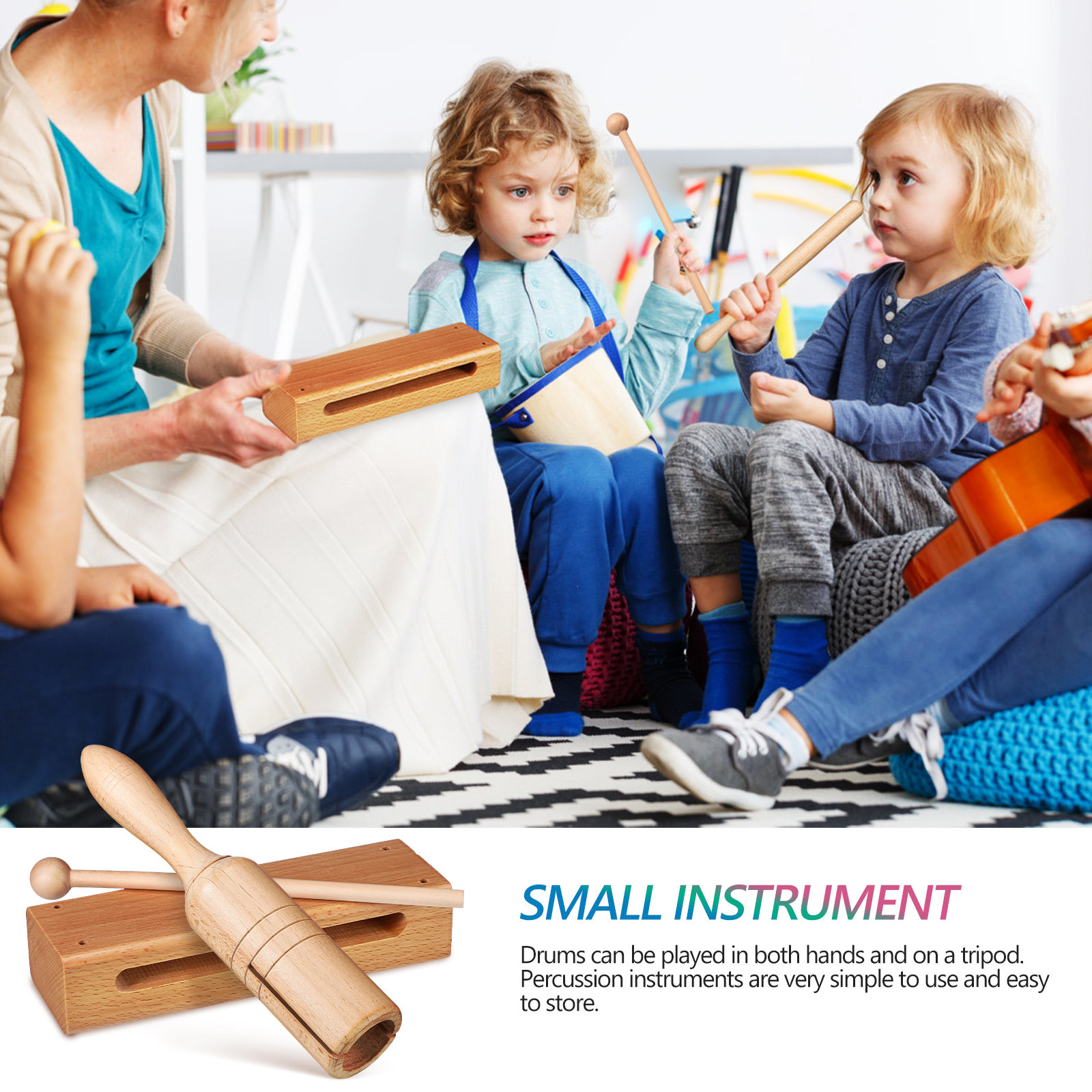 2 zestawy jednotonowych drewni – Musical Instrument Chimes recenzja i cena